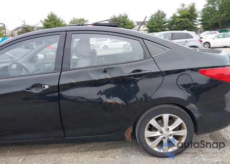 2013 Hyundai Accent Gls from USA, damaged, VIN KMHCU4AE0DU445299